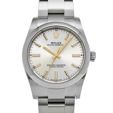 ロレックス オイスターパーペチュアル 34 124200 シルバー ユニセックス 時計 【中古】【wristwatch】