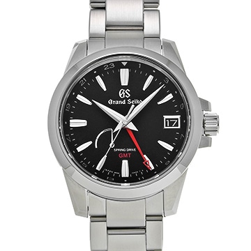 グランドセイコー ヘリテージコレクション スプリングドライブ GMT SBGE213 ブラック メンズ 時計 【中古】【wristwatch】