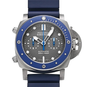 パネライ サブマーシブル ギヨーム ネリー PAM00982 グレー メンズ 時計 【中古】【wristwatch】