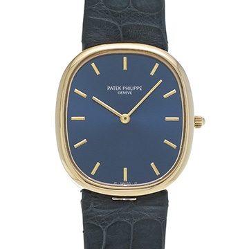 パテック フィリップ ゴールデン エリプス 3738/100J-001 ブルー メンズ 時計 【中古】【wristwatch】