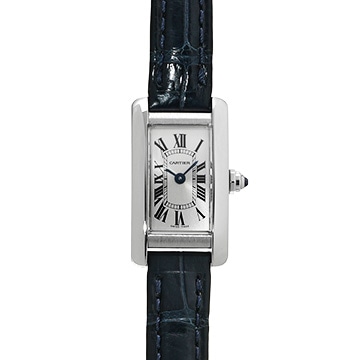 カルティエ タンク アメリカン ミニ WSTA0032 シルバー レディース 時計 【中古】【wristwatch】