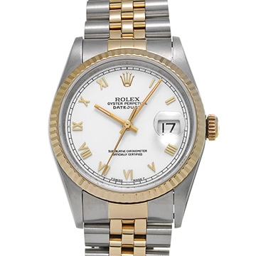 ロレックス デイトジャスト 16233 ホワイト メンズ 時計 【中古】【wristwatch】