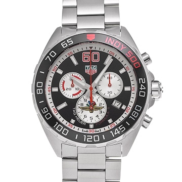 タグ ホイヤー フォーミュラ1 クォーツ クロノグラフ インディ500 CAZ101V.BA0842 ブラック/シルバー メンズ 時計 【中古】【wristwatch】