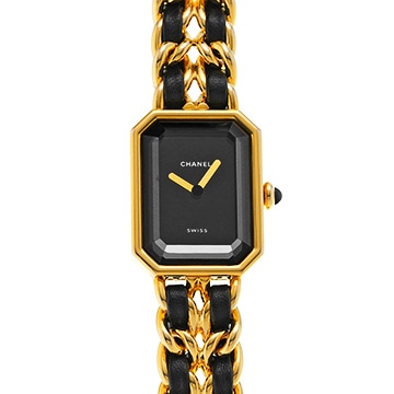シャネル プルミエール M H0001 ブラック レディース 時計 【中古】【wristwatch】