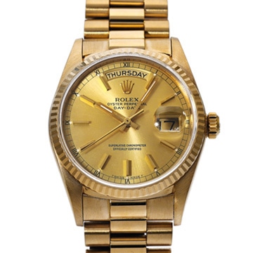 ロレックス デイデイト 18038 シャンパン メンズ 時計 【中古】【wristwatch】