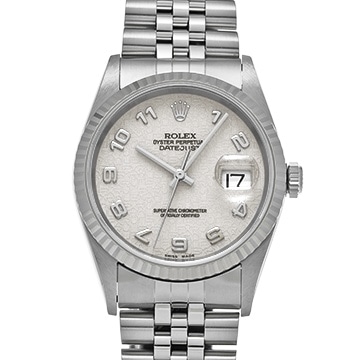 ロレックス デイトジャスト 16234 アイボリーコンピュータ メンズ 時計 【中古】【wristwatch】