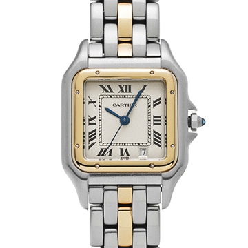 カルティエ パンテール MM W25028B5 アイボリー ユニセックス 時計 【中古】【wristwatch】