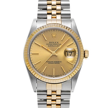 ロレックス デイトジャスト 16233 シャンパン メンズ 時計 【中古】【wristwatch】
