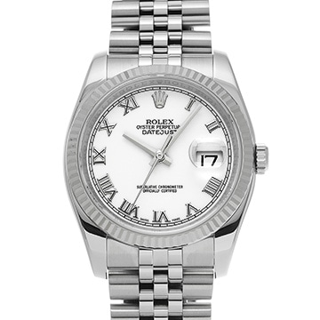 ロレックス デイトジャスト 116234 ホワイト メンズ 時計 【中古】【wristwatch】