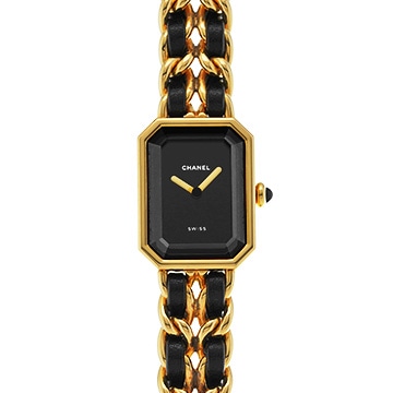 シャネル プルミエール S H0001 ブラック レディース 時計 【中古】【wristwatch】