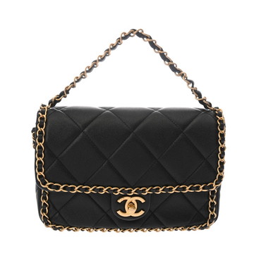 シャネル マトラッセ フラップバッグ ブラック AS5089 ラムスキン レディース バッグ 【中古】【bag】