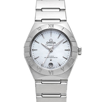 オメガ コンステレーション マンハッタン コーアクシャル マスタークロノメーター 29ミリ 131.10.29.20.05.001 ホワイトシェル レディース 時計 【新品】【wristwatch】