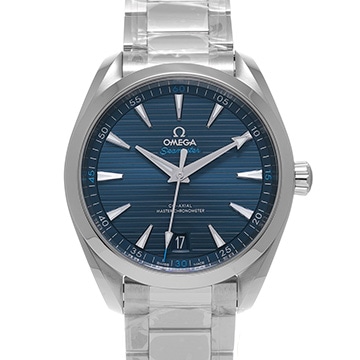 オメガ シーマスター アクアテラ コーアクシャル マスタークロノメーター 220.10.41.21.03.001 ブルー メンズ 時計 【新品】【wristwatch】