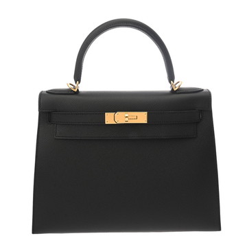 エルメス ケリー 28 外縫い 2WAY ブラック ヴォーエプソン レディース バッグ 【未使用】【bag】