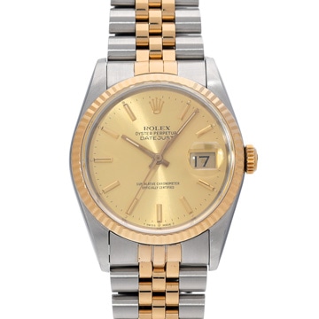 ロレックス デイトジャスト 16233 シャンパン メンズ 時計 【中古】【wristwatch】
