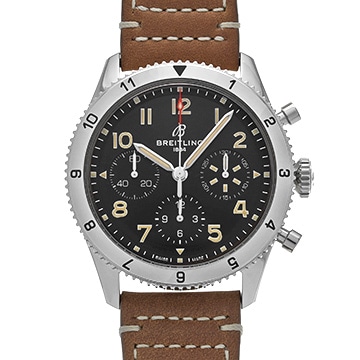 ブライトリング クラシック アヴィ クロノグラフ 42 P-51 マスタング A233803A1B1X1 ブラック メンズ 時計 【中古】【wristwatch】