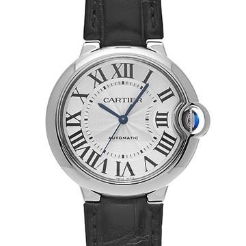 カルティエ バロンブルー ドゥ カルティエ 36mm WSBB0028 シルバー レディース 時計 【中古】【wristwatch】