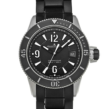 ジャガー ルクルト マスター コンプレッサー ダイビング ネイビーシールズ Q2018770 ブラック メンズ 時計 【中古】【wristwatch】