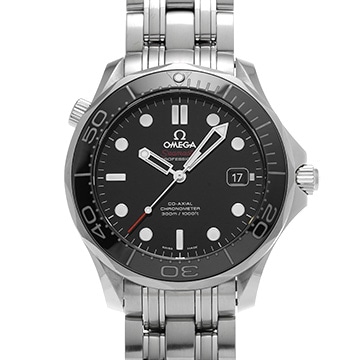 オメガ シーマスター ダイバー300 コーアクシャル 212.30.41.20.01.003 ブラック メンズ 時計 【中古】【wristwatch】