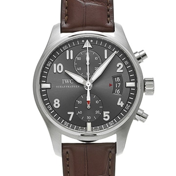 IWC パイロットウォッチ スピットファイア クロノグラフ IW387802 スレート メンズ 時計 【中古】【wristwatch】