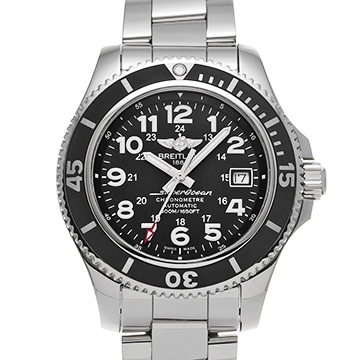 ブライトリング スーパーオーシャン II 42 A17365C91B1A1 ブラック メンズ 時計 【中古】【wristwatch】