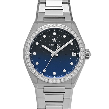 ゼニス デファイ ミッドナイト 16.9200.670/01.MI001 ブルー・グラデーション/ダイヤモンド ユニセックス 時計 【中古】【wristwatch】