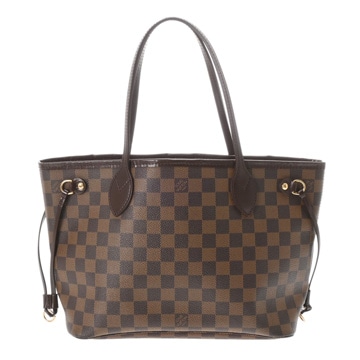 ルイ ヴィトン ダミエ ネヴァーフル PM ブラウン/スリーズ N51109 ダミエキャンバス レディース バッグ 【中古】【bag】