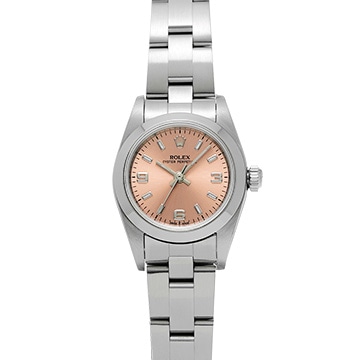 ロレックス オイスターパーペチュアル 76080 ピンク レディース 時計 【中古】【wristwatch】