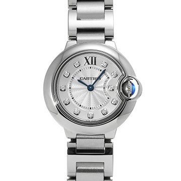 カルティエ バロンブルー ドゥ カルティエ W4BB0029 シルバー/ダイヤモンド レディース 時計 【中古】【wristwatch】