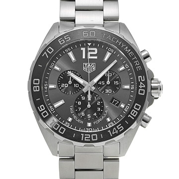 タグ ホイヤー フォーミュラ1 クォーツ クロノグラフ CAZ1011.BA0842 グレー/ブラック メンズ 時計 【中古】【wristwatch】