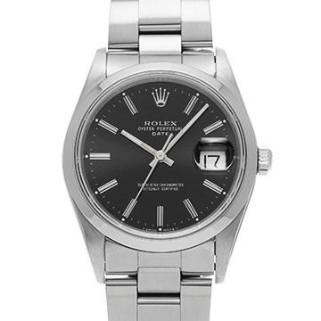 ロレックス オイスターパーペチュアル デイト 15200 ブラック メンズ 時計 【中古】【wristwatch】