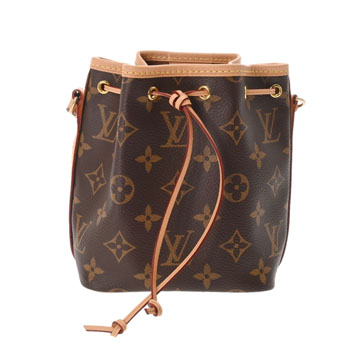 ルイ ヴィトン モノグラム ナノ ノエ ブラウン M41346 モノグラムキャンバス レディース バッグ 【中古】【bag】