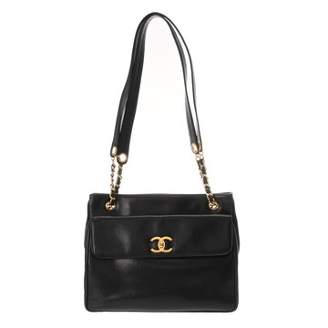 シャネル マトラッセ チェーントート ブラック キャビアスキン レディース バッグ 【中古】【bag】