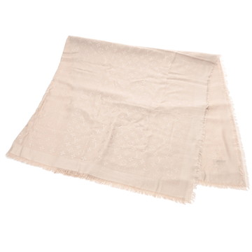 ルイ ヴィトン ショール モノグラム  グレージュ シルク60％/ウール40％ レディース 【中古】【other】