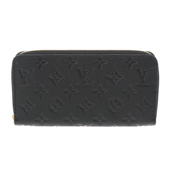 ルイ ヴィトン モノグラムアンプラント ジッピーウォレット ノワール M61864 レザー ユニセックス 財布 【中古】【purse】