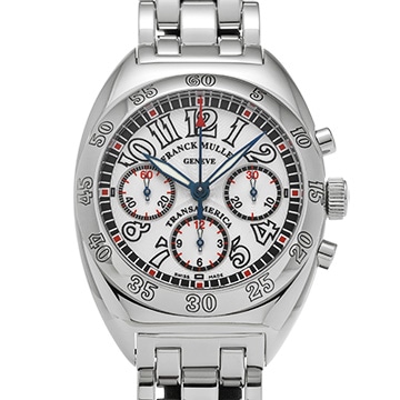 フランクミュラー トランスアメリカ クロノグラフ 2000CCAT シルバー メンズ 時計 【中古】【wristwatch】