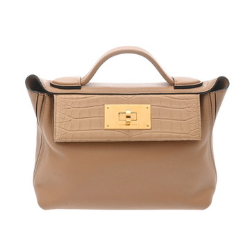 エルメス 24/24 MINI チャイ エバーカラー/アリゲーターマット レディース バッグ 【中古】【bag】