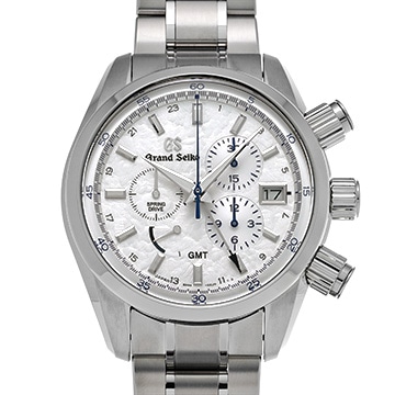 グランドセイコー スポーツコレクション スプリングドライブ クロノグラフ GMT SBGC247 ホワイト メンズ 時計 【中古】【wristwatch】