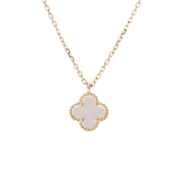 ヴァン クリーフ&アーペル スウィートアルハンブラ ネックレス ゴールド VCARF69100 K18イエローゴールド YG レディース ジュエリー 【中古】【jewelry】