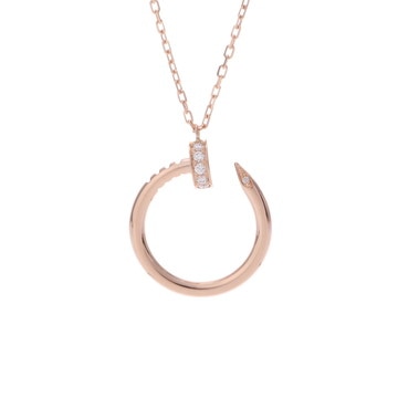 カルティエ ジュストアンクル ネックレス ゴールド K18ピンクゴールド PG レディース ジュエリー 【中古】【jewelry】