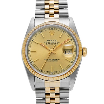 ロレックス デイトジャスト 16233 シャンパン メンズ 時計 【中古】【wristwatch】