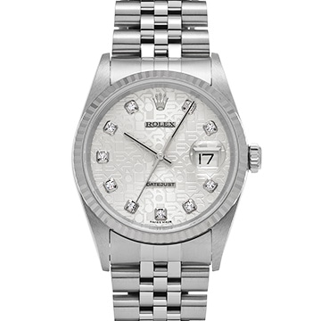 ロレックス デイトジャスト 16234G シルバーコンピュータ/ダイヤモンド メンズ 時計 【中古】【wristwatch】