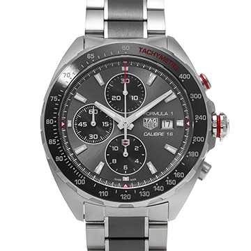 タグ ホイヤー フォーミュラ1 キャリバー16 クロノグラフ CAZ2012.BA0970 グレー/ブラック メンズ 時計 【中古】【wristwatch】