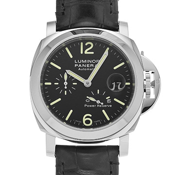 パネライ ルミノール パワーリザーブ PAM00090 ブラック メンズ 時計 【中古】【wristwatch】