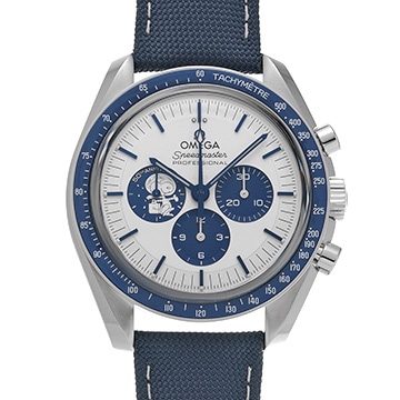 オメガ スピードマスター ムーンウォッチ スヌーピーアワード 310.32.42.50.02.001 シルバー/ブルー メンズ 時計 【中古】【wristwatch】