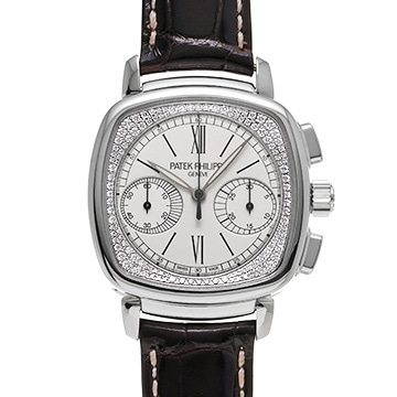 パテック フィリップ コンプリケーション クロノグラフ 7071G-001 シルバー/ダイヤモンド レディース 時計 【中古】【wristwatch】