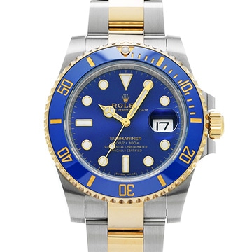 ロレックス サブマリーナ デイト 116613LB ブルー メンズ 時計 【中古】【wristwatch】