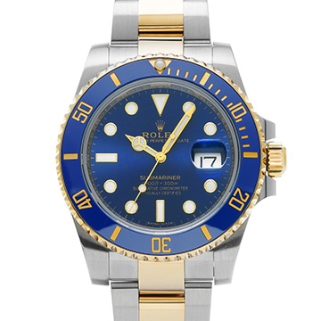 ロレックス サブマリーナ デイト 116613LB ブルー メンズ 時計 【中古】【wristwatch】