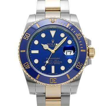 ロレックス サブマリーナ デイト 116613LB ブルー メンズ 時計 【中古】【wristwatch】