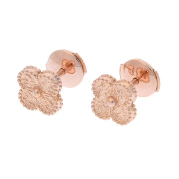 ヴァン クリーフ&アーペル スウィートアルハンブラ ピアス ゴールド K18ピンクゴールド PG レディース ジュエリー 【中古】【jewelry】